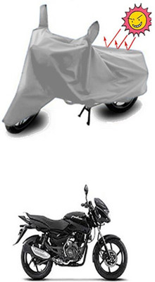ZTech Two Wheeler Cover for Bajaj(Pulsar 150, Silver)