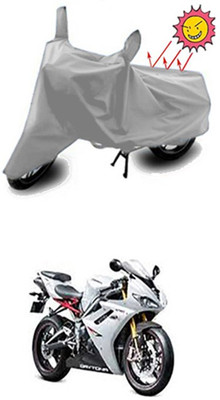 Auto Age Two Wheeler Cover for Triumph(Silver)
