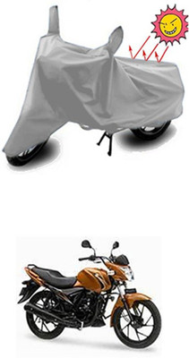 Auto Age Two Wheeler Cover for Suzuki(Sling, Silver)