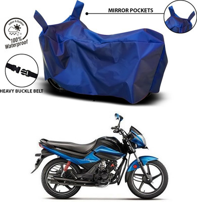 ANTHUB Waterproof Two Wheeler Cover for Hero(Splendor I Smart, Blue)