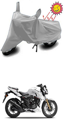 Auto Age Two Wheeler Cover for TVS(Silver)