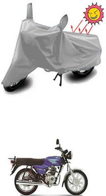 Auto Age Two Wheeler Cover for Bajaj(Silver)