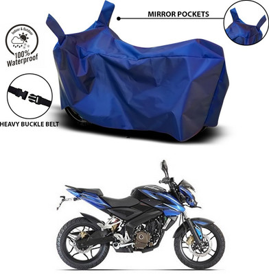 SEBONGO Waterproof Two Wheeler Cover for Bajaj(Pulsar 200 NS DTS-i, Blue)