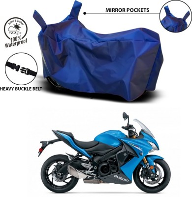 ANTHUB Waterproof Two Wheeler Cover for Suzuki(GSX S1000, Blue)