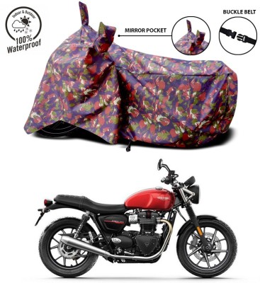 ANTHUB Waterproof Two Wheeler Cover for Triumph(Multicolor)