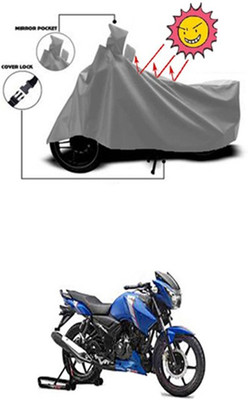 Auto Age Two Wheeler Cover for TVS(Grey)