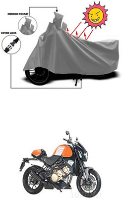 Auto Age Two Wheeler Cover for Universal For Bike(Grey)
