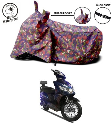 SEBONGO Waterproof Two Wheeler Cover for Okinawa(i-Praise, Multicolor)