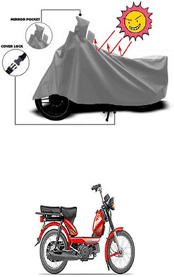 Auto Age Two Wheeler Cover for TVS(Grey)