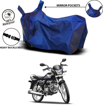 SEBONGO Waterproof Two Wheeler Cover for Hero(Splendor Pro, Blue)