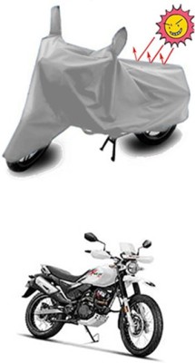 Auto Age Two Wheeler Cover for Hero(Silver)