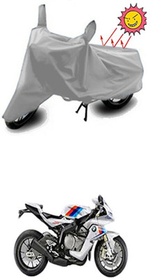 Auto Age Two Wheeler Cover for BMW(Silver)