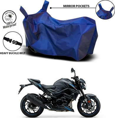 ANTHUB Waterproof Two Wheeler Cover for Suzuki(Gixxer, Blue)