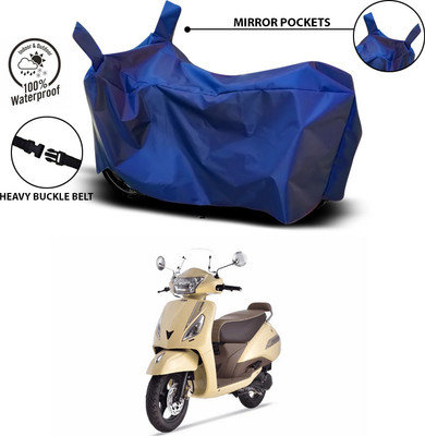 ANTHUB Waterproof Two Wheeler Cover for TVS(Jupiter classic, Blue)