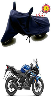 Auto Age Two Wheeler Cover for Honda(CBR 150R, Blue)