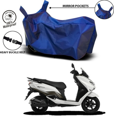 SEBONGO Waterproof Two Wheeler Cover for Suzuki(Burgman Street, Blue)