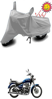 Auto Age Two Wheeler Cover for Royal Enfield(Thunderbird 500, Silver)