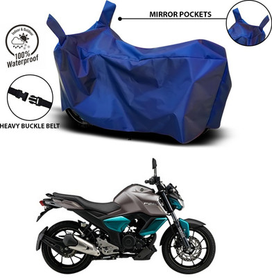 ANTHUB Waterproof Two Wheeler Cover for Yamaha(FZ S V3.0 FI, Blue)