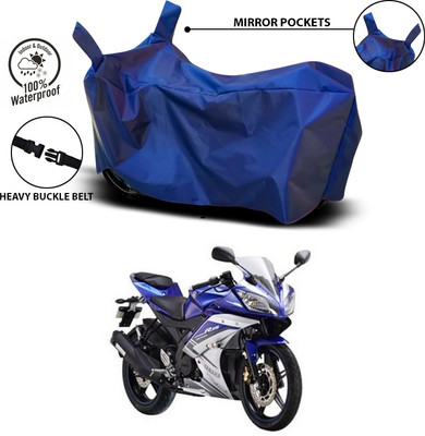 SEBONGO Waterproof Two Wheeler Cover for Yamaha(YZF R15 S, Blue)