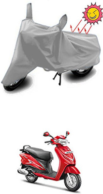 Auto Age Two Wheeler Cover for Hero(Moto Corp Duet, Silver)