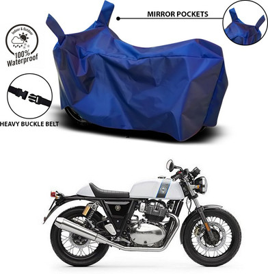 SEBONGO Waterproof Two Wheeler Cover for Royal Enfield(Continental GT 650, Blue)