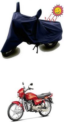 Auto Age Two Wheeler Cover for Hero(Splendor, Blue)