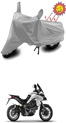 Auto Age Two Wheeler Cover for Ducati(Silver)