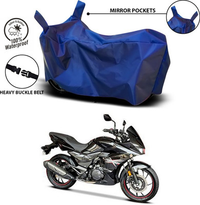SEBONGO Waterproof Two Wheeler Cover for Hero(Xtreme 200S, Blue)
