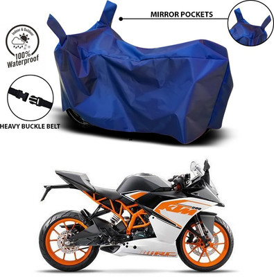 SEBONGO Waterproof Two Wheeler Cover for KTM(RC 200, Blue)