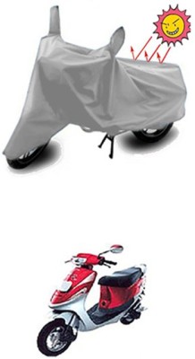 Auto Age Two Wheeler Cover for Kinetic(Silver)