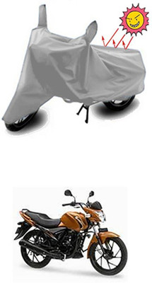 Auto Age Two Wheeler Cover for Suzuki(Sling, Silver)