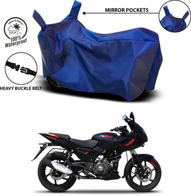 SEBONGO Waterproof Two Wheeler Cover for Bajaj(Pulsar 180 DTS-i, Blue)