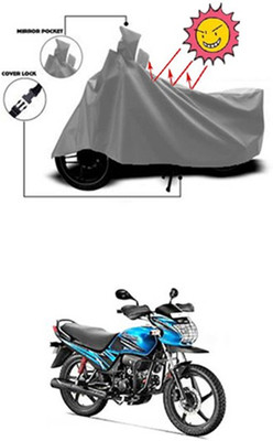 Auto Age Two Wheeler Cover for Hero(Passion Pro TR, Grey)