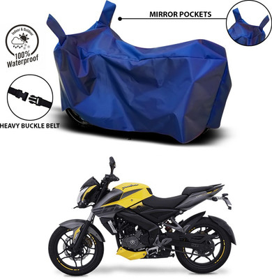 SEBONGO Waterproof Two Wheeler Cover for Bajaj(Pulsar 200 NS DTS-i, Blue)