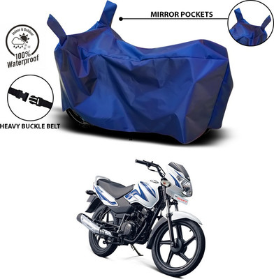 SEBONGO Waterproof Two Wheeler Cover for TVS(Sport, Blue)