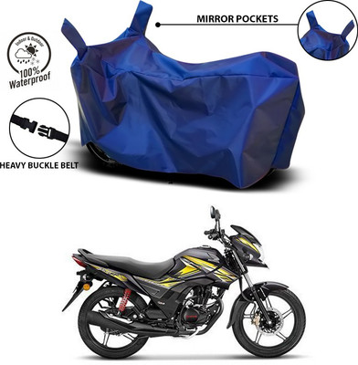 ANTHUB Waterproof Two Wheeler Cover for Honda(CB Shine, Blue)