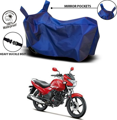 AutoGalaxy Waterproof Two Wheeler Cover for Hero(Achiever, Blue)
