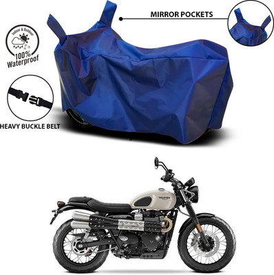 SEBONGO Waterproof Two Wheeler Cover for Triumph(Blue)