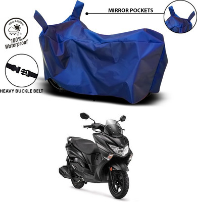 ANTHUB Waterproof Two Wheeler Cover for Suzuki(Burgman Street, Blue)