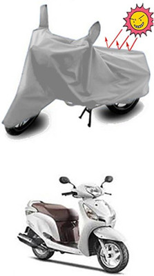 Auto Age Two Wheeler Cover for Honda(Silver)