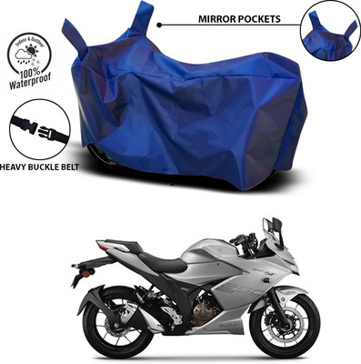 ANTHUB Waterproof Two Wheeler Cover for Suzuki(Gixxer SF, Blue)