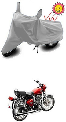 ZTech Two Wheeler Cover for Royal Enfield(Silver)