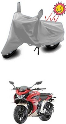 Auto Age Two Wheeler Cover for Yamaha(Fazer, Silver)