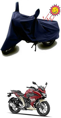Auto Age Two Wheeler Cover for Yamaha(Blue)