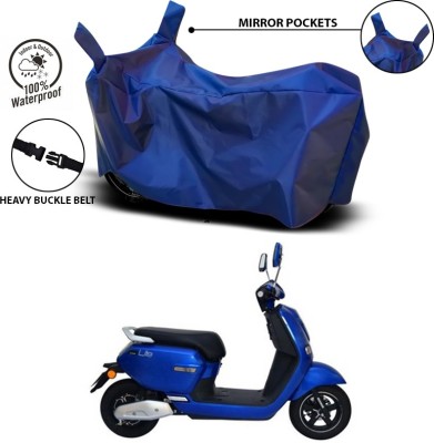 SEBONGO Waterproof Two Wheeler Cover for Okinawa(Lite, Blue)