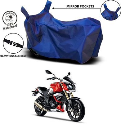 SEBONGO Waterproof Two Wheeler Cover for Mahindra(MOJO XT 300, Blue)