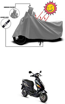 Auto Age Two Wheeler Cover for Hero(Electric Cruz, Grey)