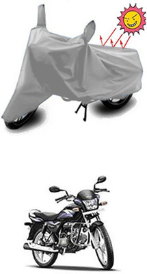 Auto Age Two Wheeler Cover for Hero(Splendor Pro, Silver)