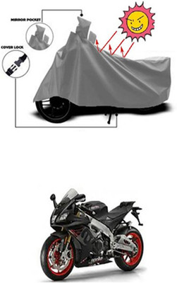 Auto Age Two Wheeler Cover for Aprilia(Grey)