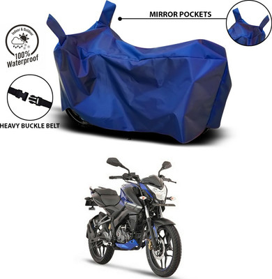ANTHUB Waterproof Two Wheeler Cover for Bajaj(Pulsar 125, Blue)